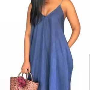 Maxi denim dress